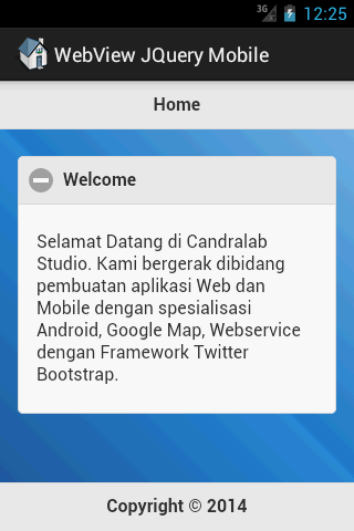 Tutorial JQuery Mobile dan WebView Android