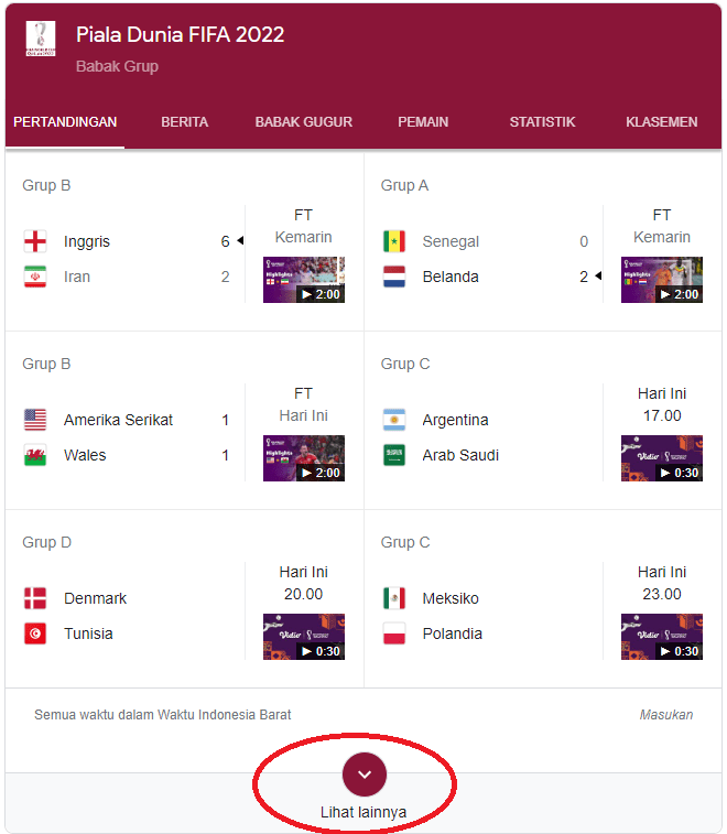 Halaman Khusus Google Untuk Pencarian Qatar Fifa World Cup 2022